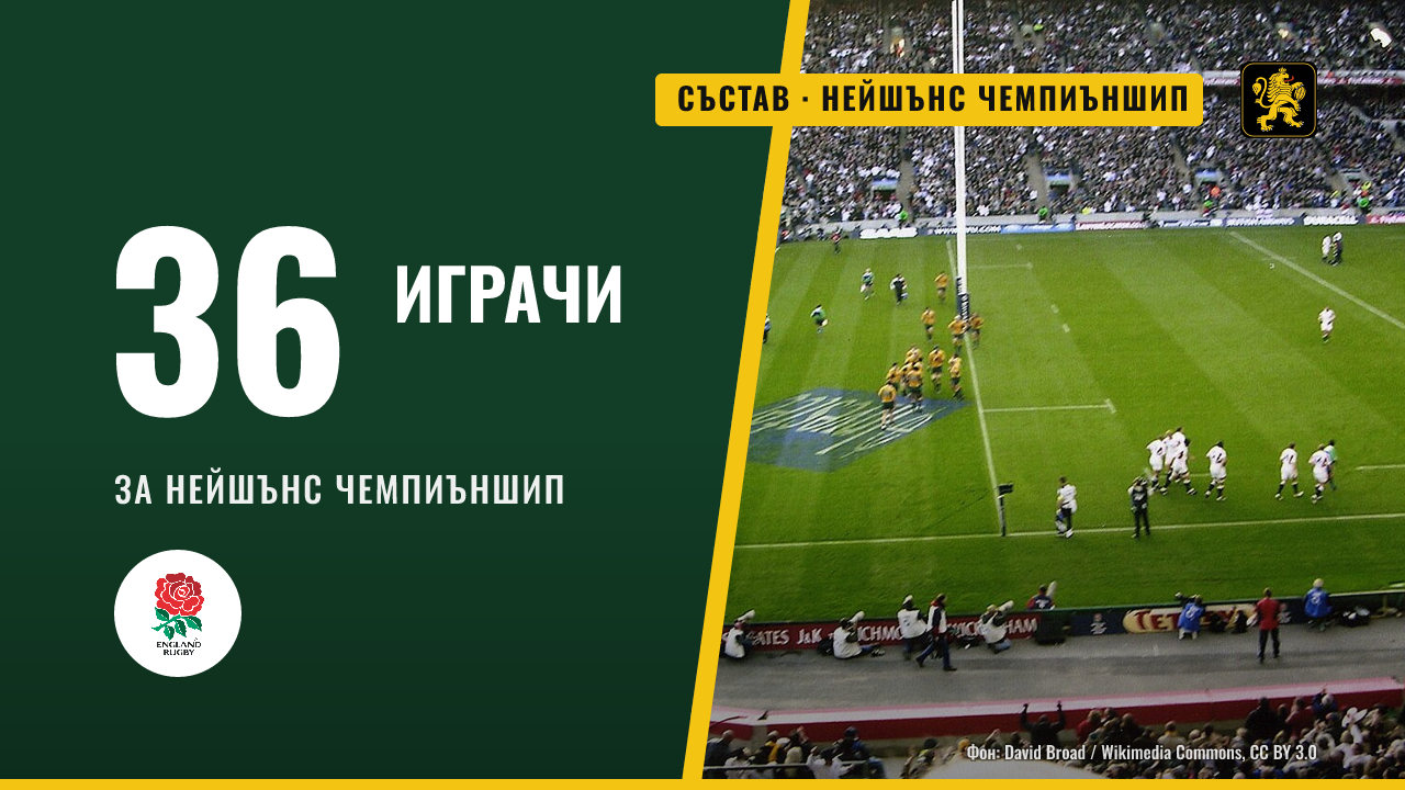 Англия обяви 36-членен разширен състав за Нейшънс чемпиъншип