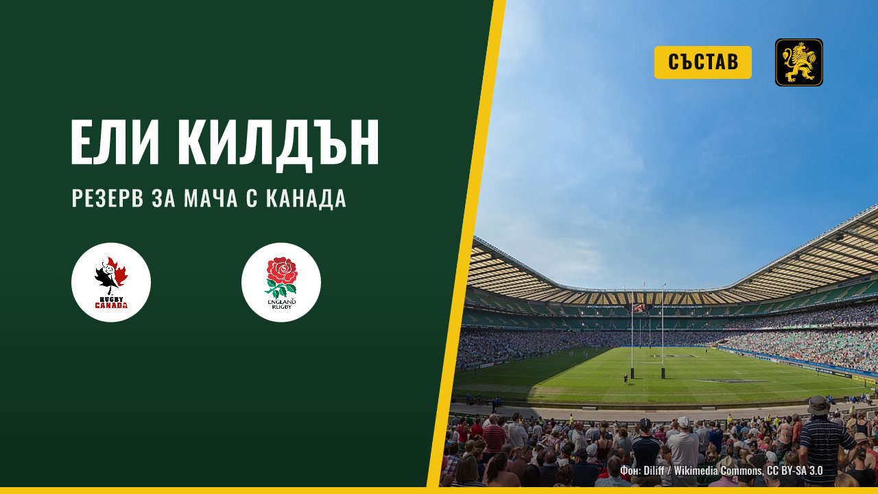 Ели Килдън е сред резервите за мача срещу Канада