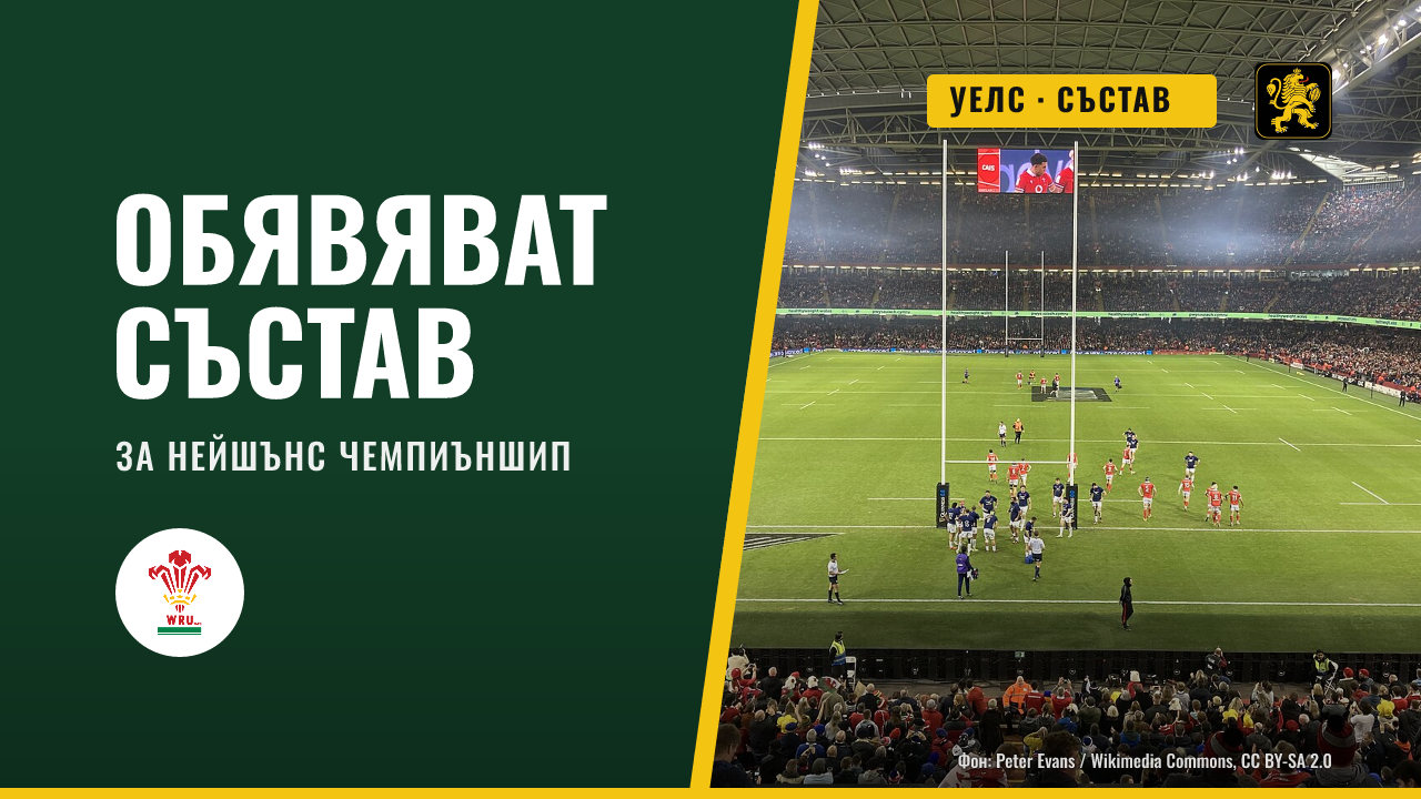 Уелс обявява състава за Нейшънс чемпиъншип във вторник