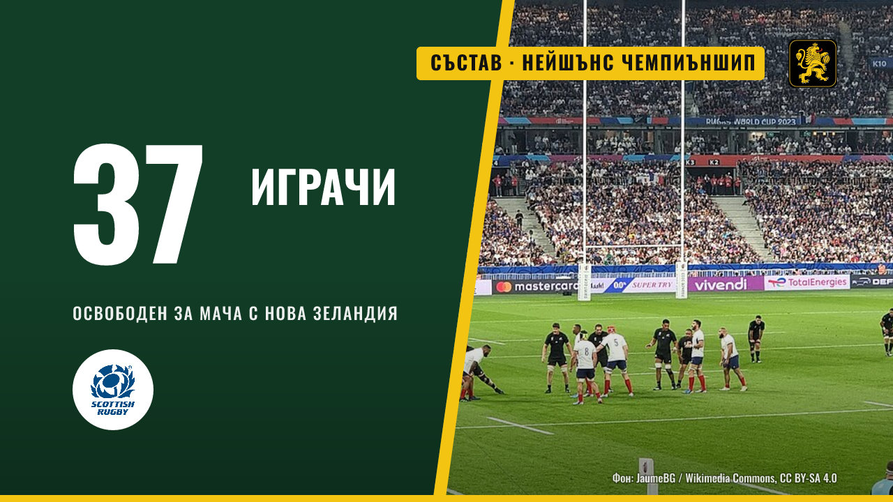 Ван дер Мерве е освободен за мача с Нова Зеландия, но остава в разширения състав